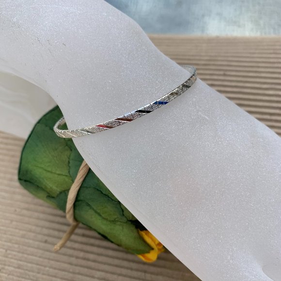 NWOT 7.5” Italian Silver Bracelet - Picture 5 of 7